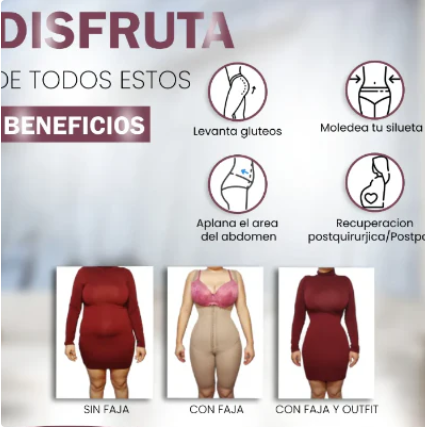 FAJA COMPLETA MOLDEADORA TU FIGURA CON COMODIDAD Y AUTENTICIDAD